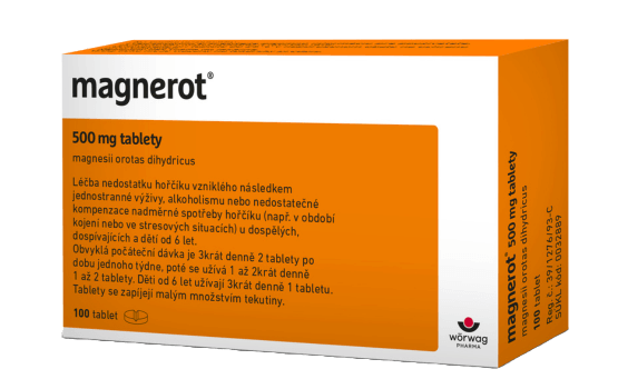 Magnerot - hořčík tablety, magnerot, cena, príbalový leták, 50tbl, 100tbl, magnezium skúsenosti