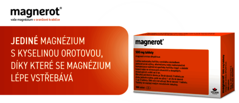 Magnerot - magnézium s kyselinou orotovou. Volnoprodejný lék s hořčíkem