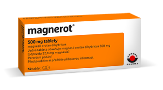 Magnerot - magnesium v tabletách